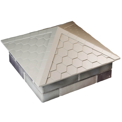 Колпак ZKING EVEREST 535х535мм на столб 2х2 кирпича Бежевый