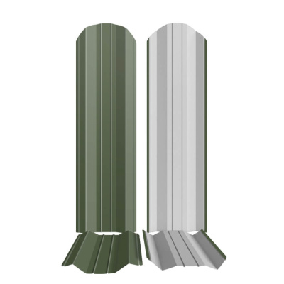 Штакетник металлический ЭКО М-образный 95мм RAL6002 Зеленый Лист фото профиля