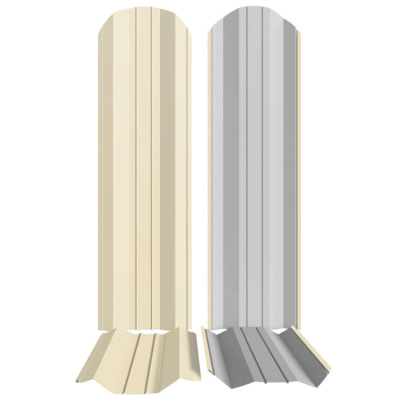 Штакетник металлический ЭКО М-образный 95мм RAL1015 Слоновая Кость фото профиля