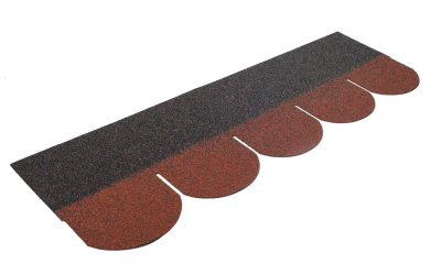 Гибкая черепица Shinglas Классик Танго Кленовый красный фото гонта 2